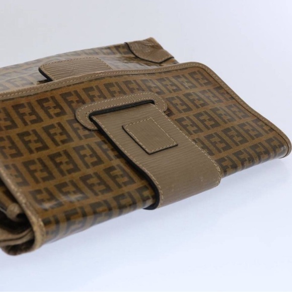 Fendi Zucchino Clutch Bag Fall Vintage Classic Timeless - Picture 5 of 13